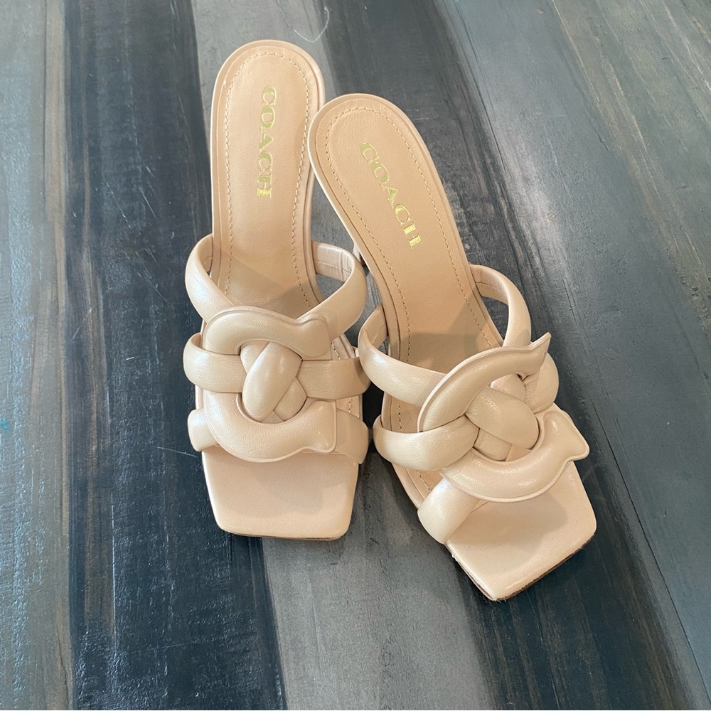 Coach Kellie Sandal; Color Nude/Beechwood; Size 9.5; Never Worn - Picture 3 of 12